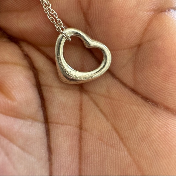 Tiffany & co. silver open heart necklace - Picture 5 of 6